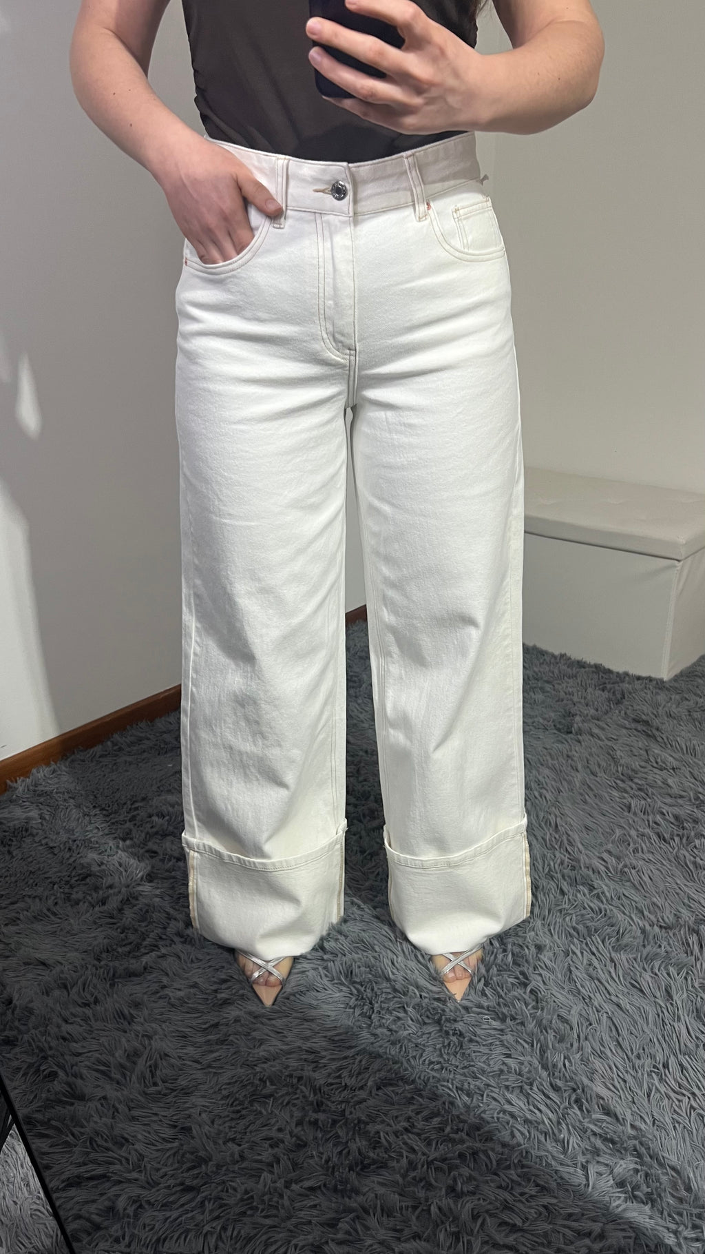 Jeans Clarissa con pieghe