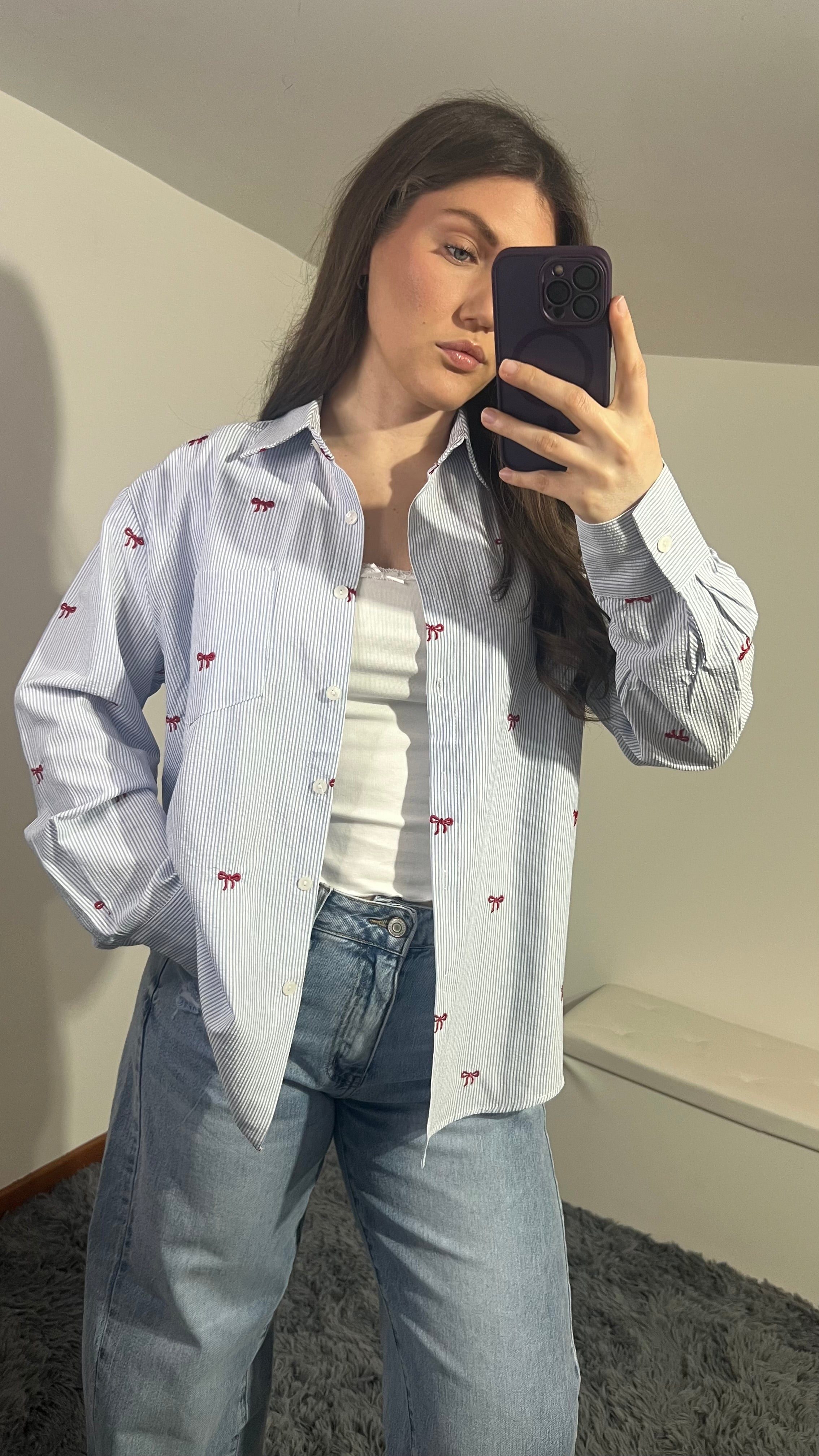 Camicia fiocchetti rossi