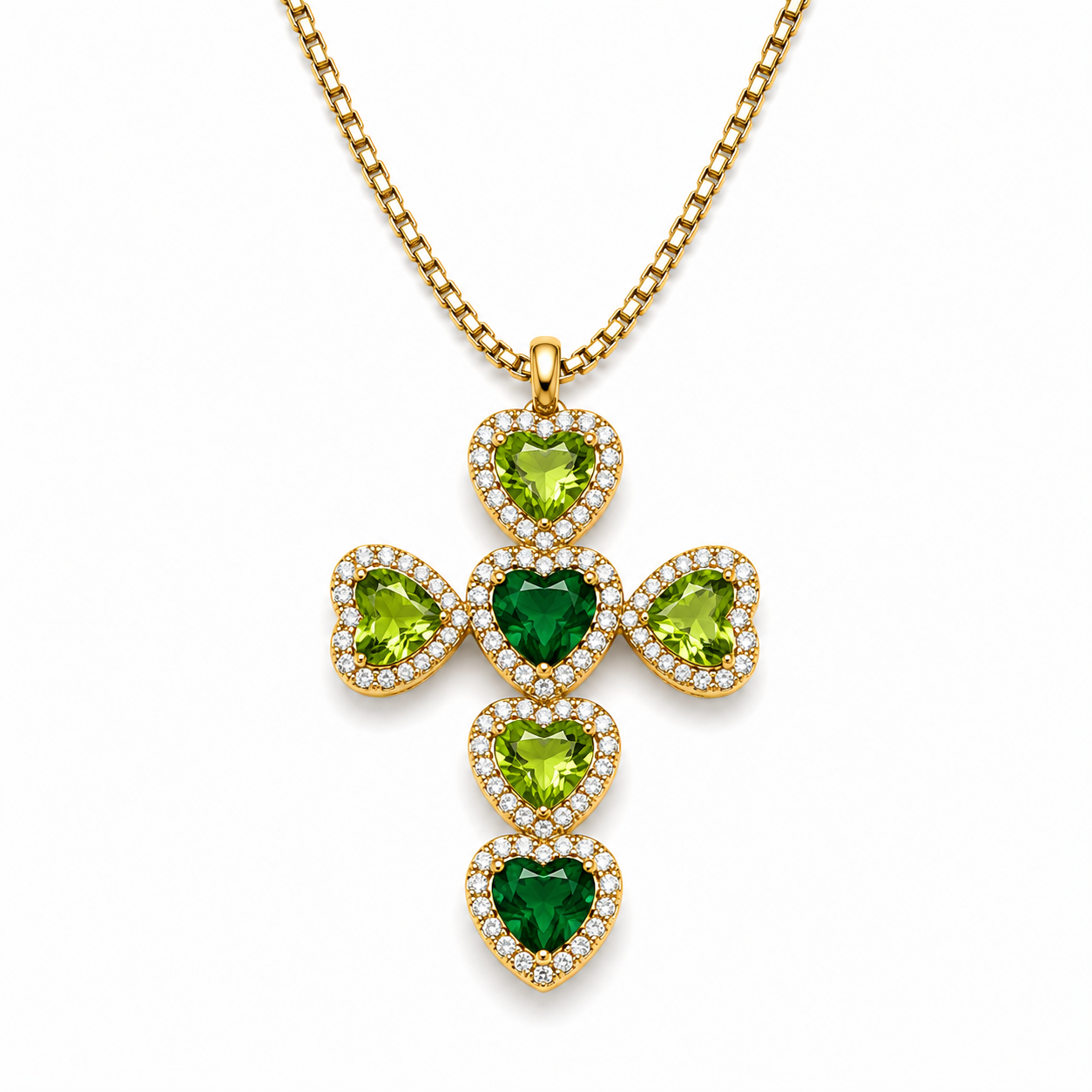 Collana Heart Cross