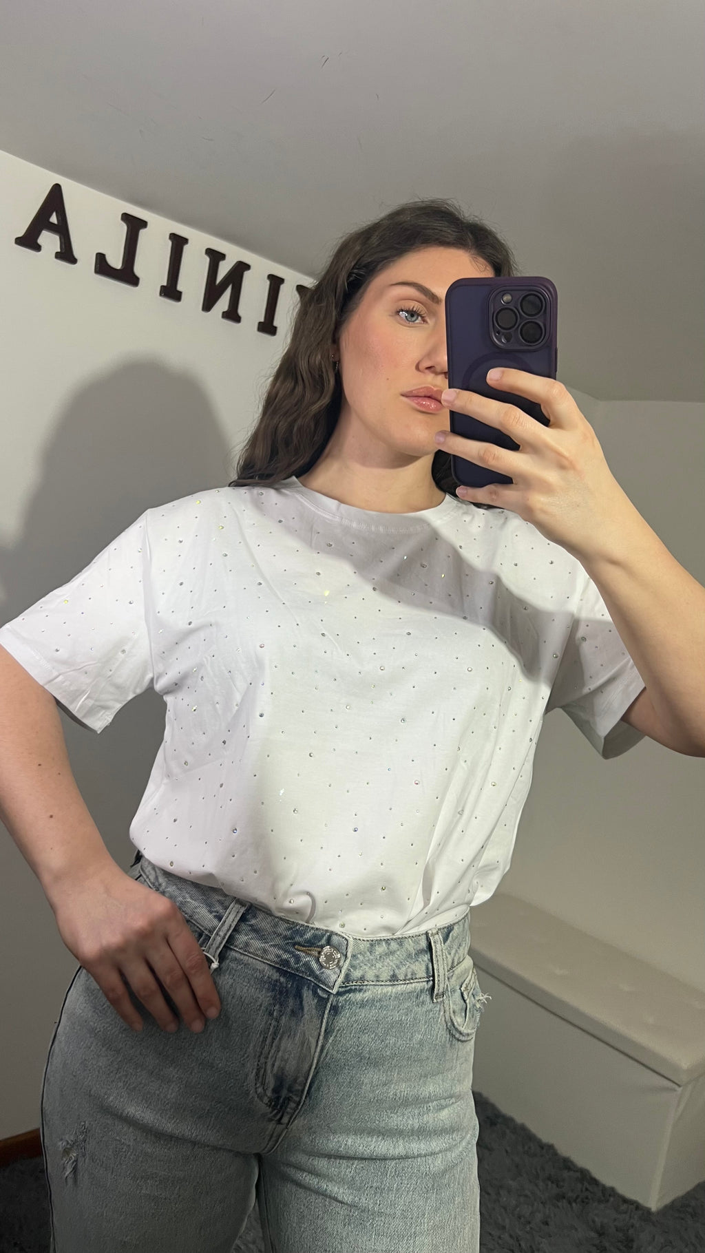 T-shirt strass vari colori
