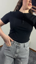 T-Shirt Lumina mezza manica e bottoncini