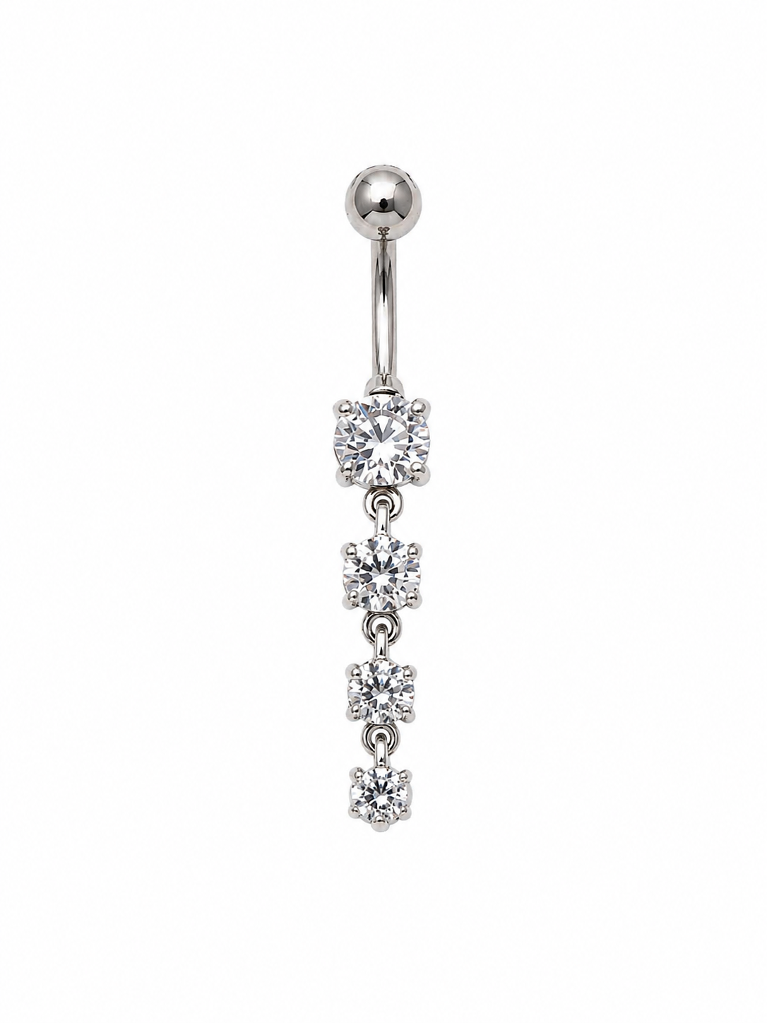 Piercing Ombelico Crystal Cascade