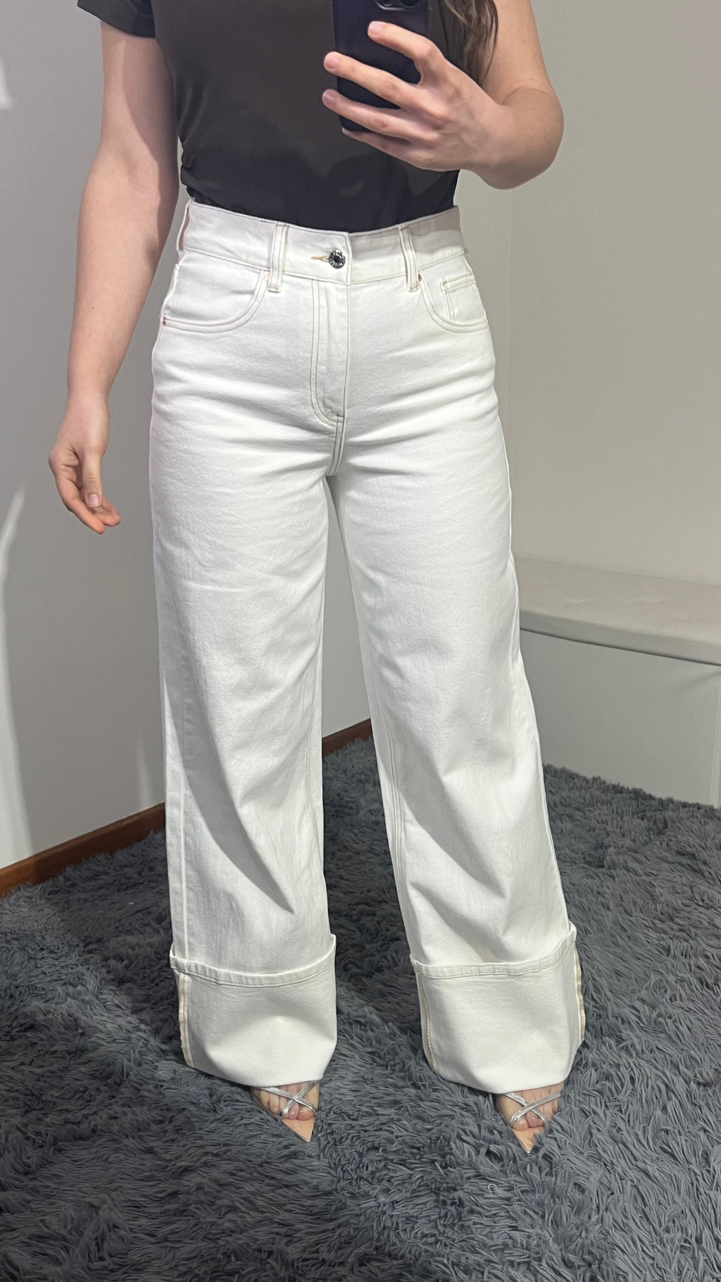 Jeans Clarissa con pieghe