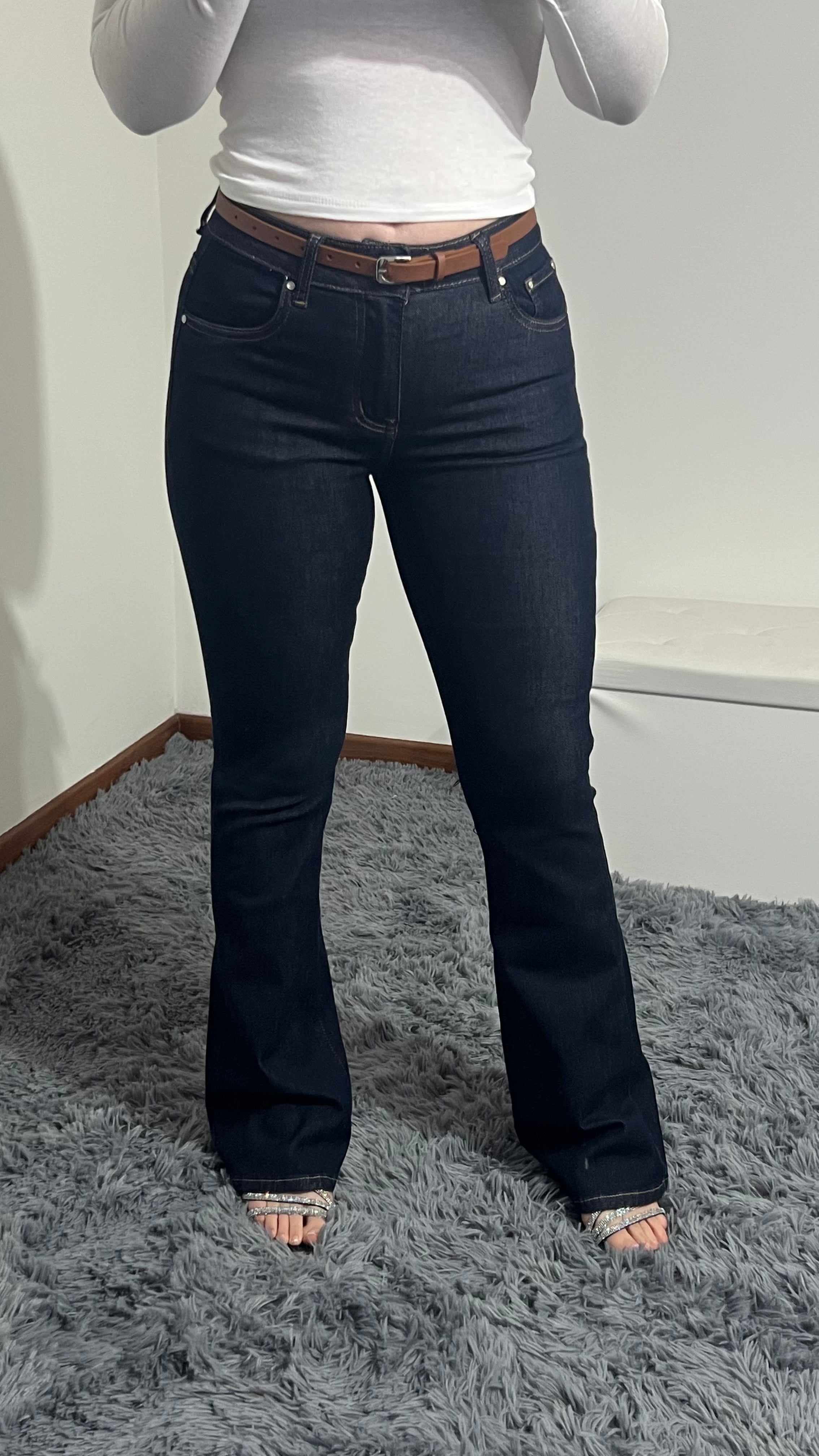 Jeans zampa Aurora lav. scuro