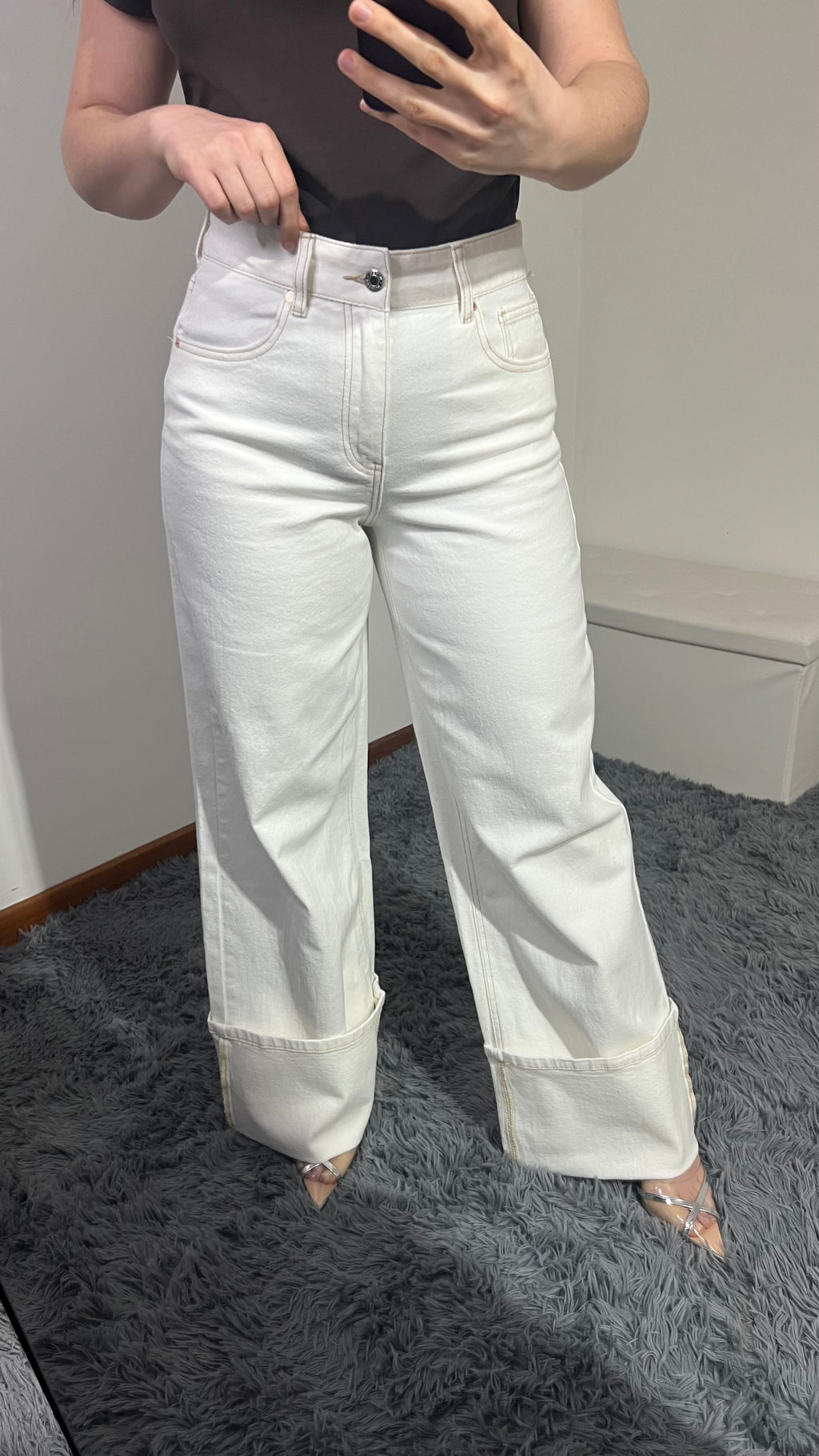 Jeans Clarissa con pieghe