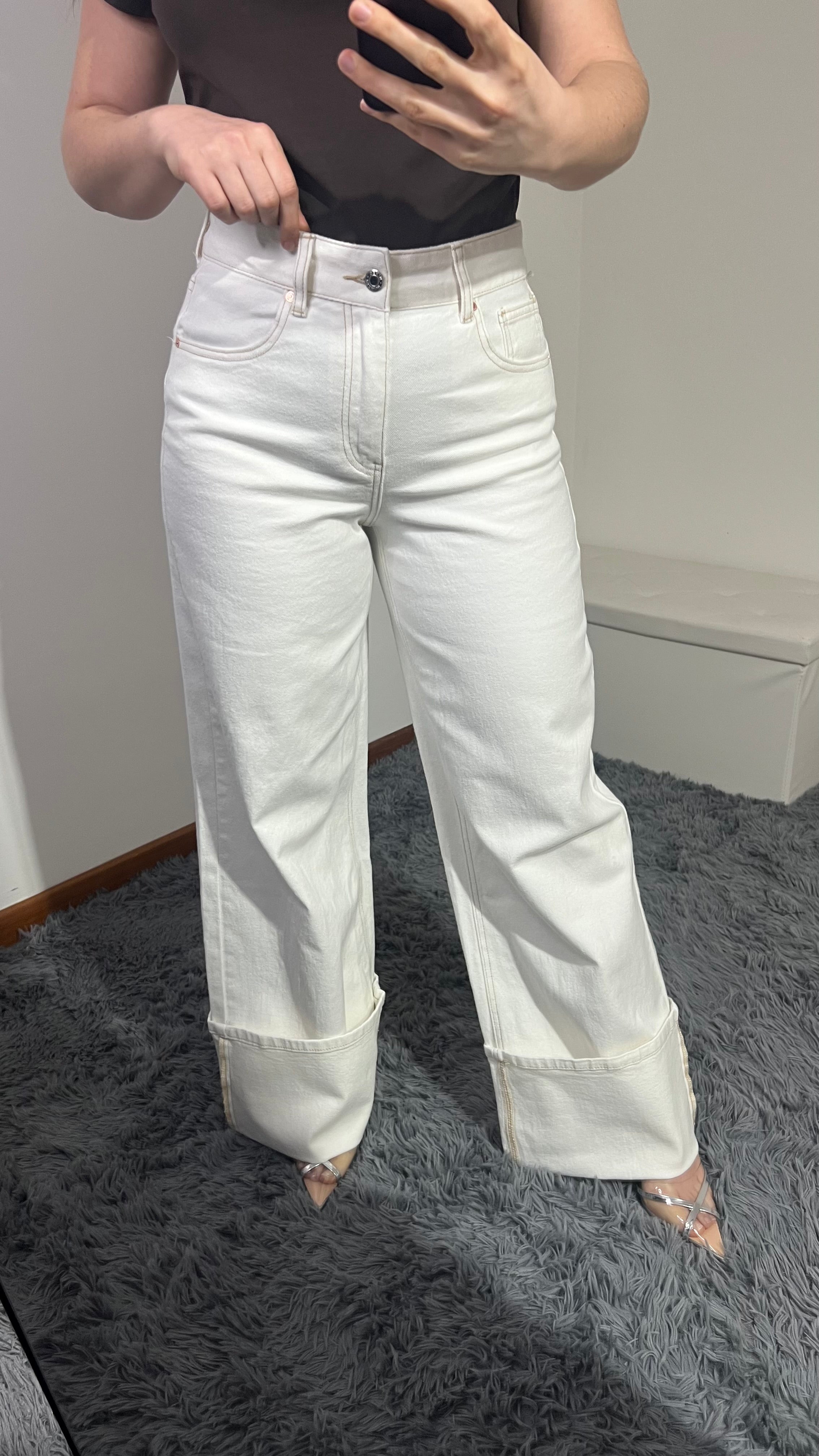 Jeans Clarissa con pieghe