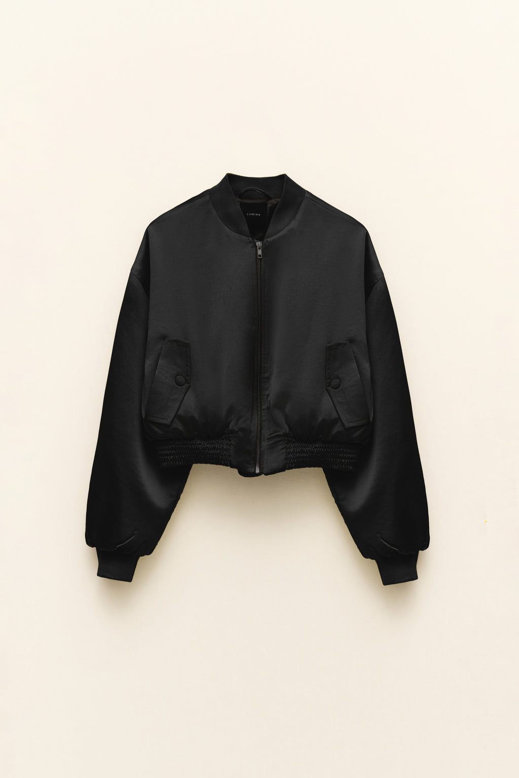 Bomber Lumina Nero lucido