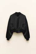 Bomber Lumina Nero lucido