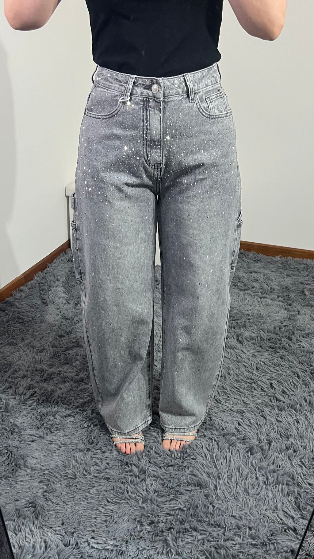 Jeans Way Balloon strass
