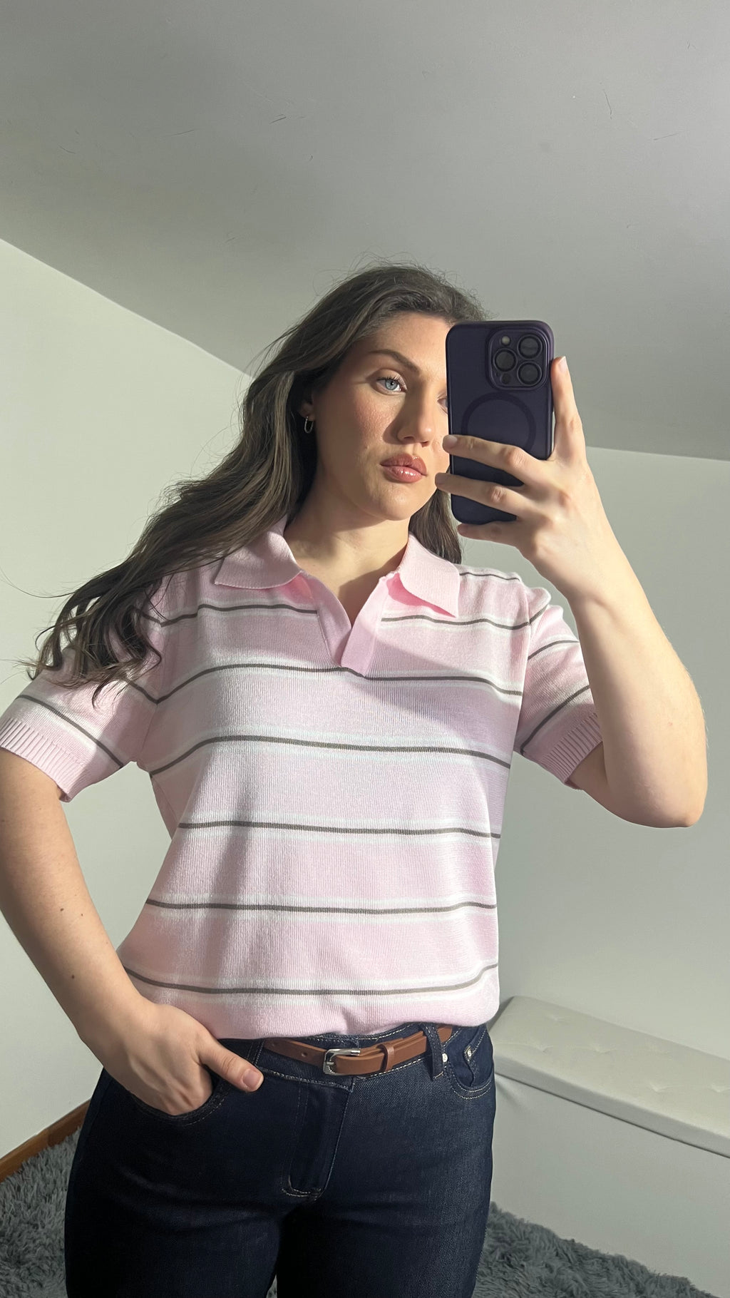 Polo Katrine in maglia a righe