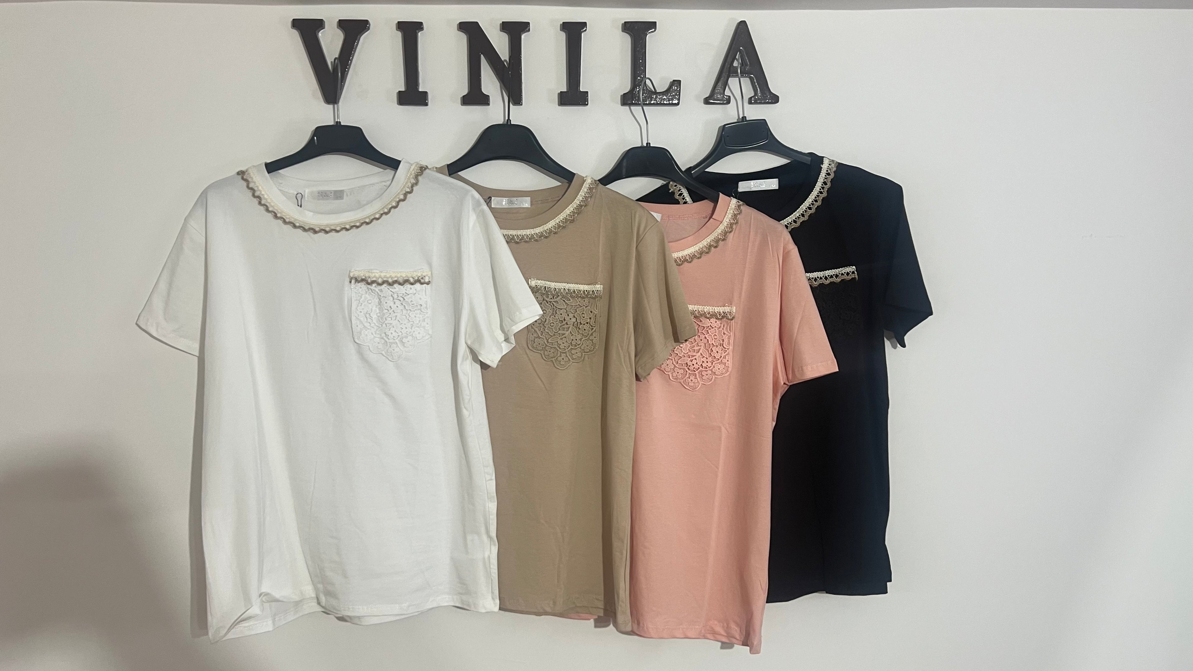 T-SHIRT TASCA RICAMATA