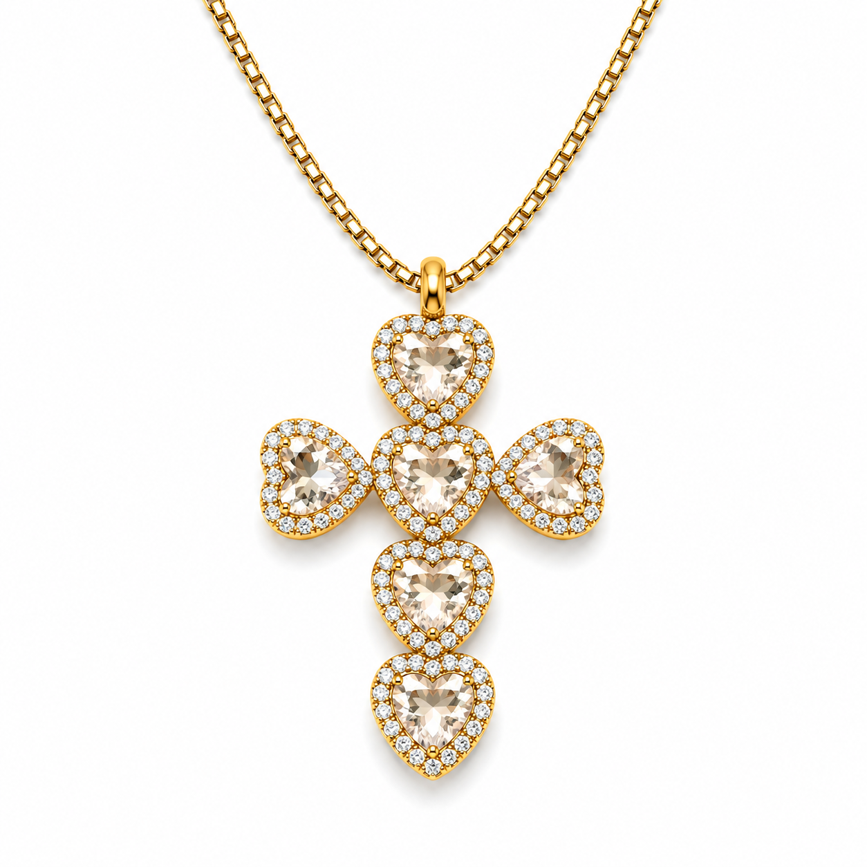 Collana Heart Cross