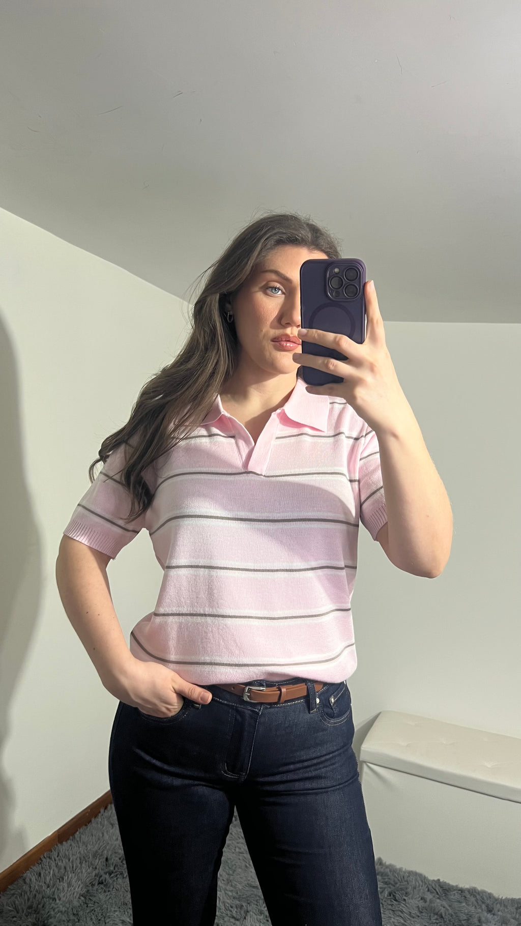 Polo Katrine in maglia a righe