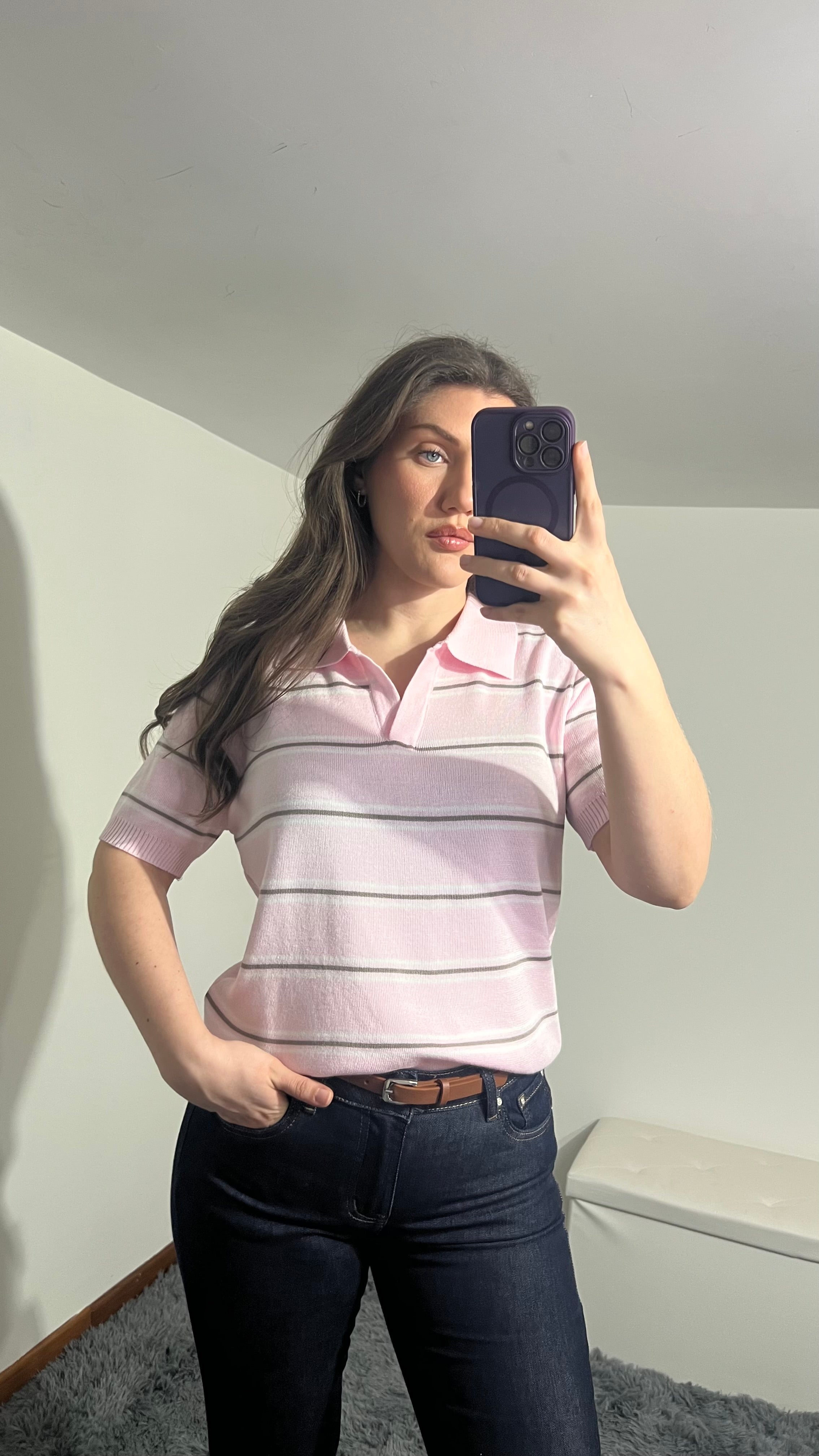 Polo Katrine in maglia a righe