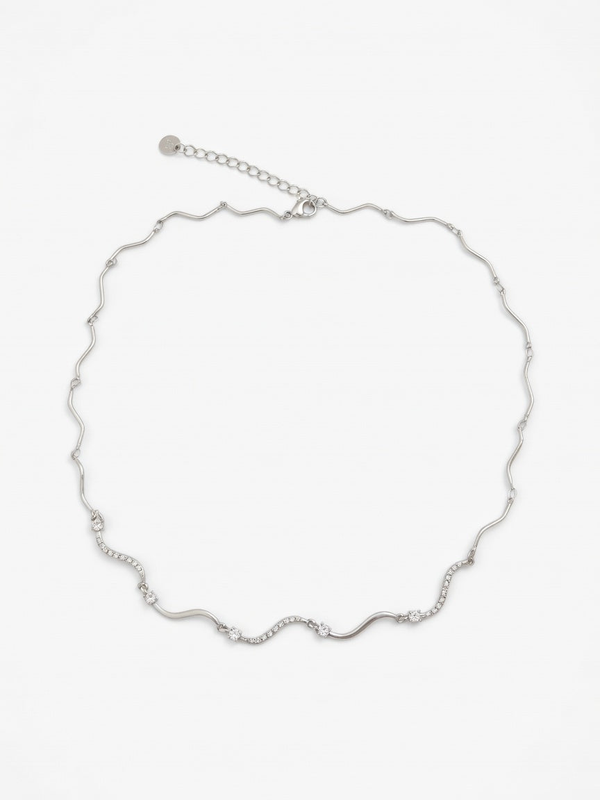Collana Flowly Fine Silver