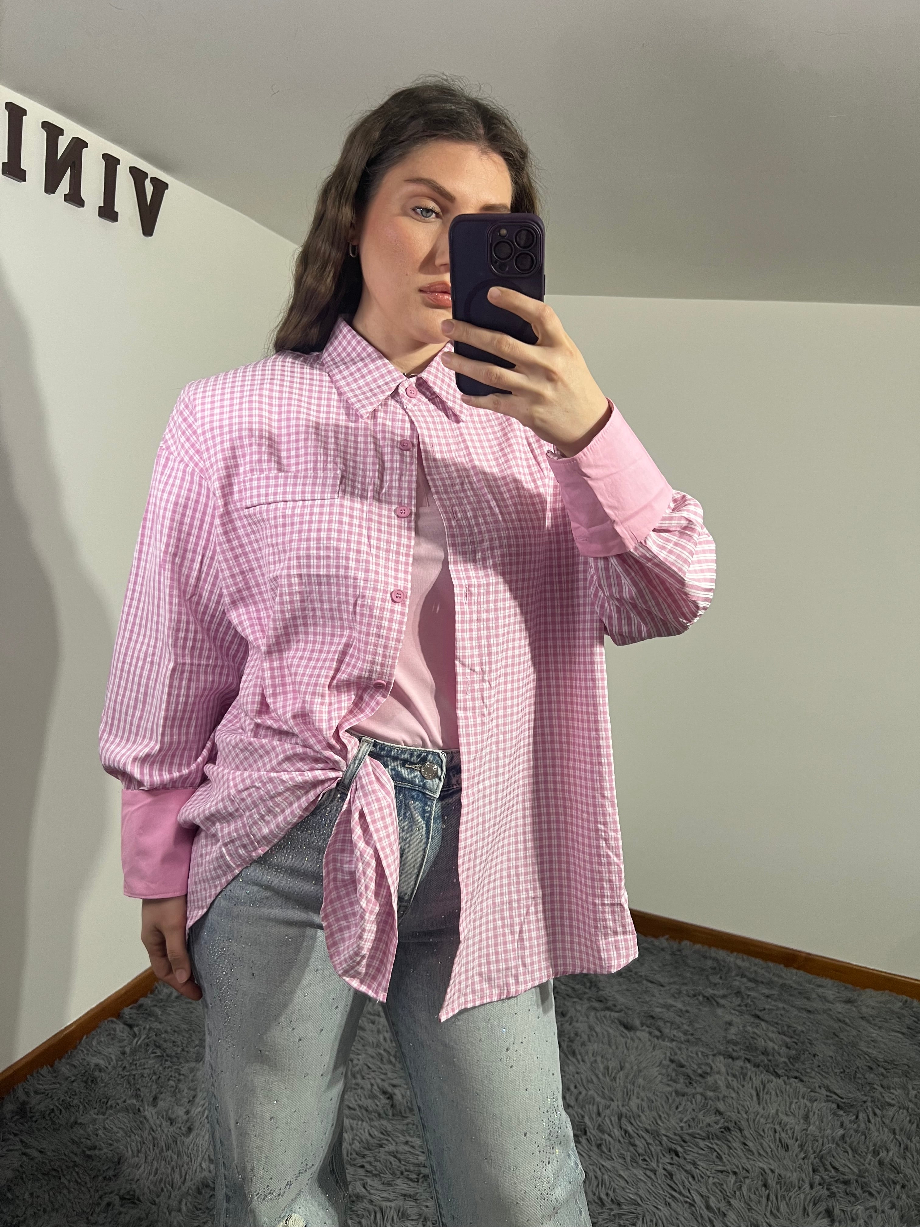 Camicia a Quadri con Spallina vari colori
