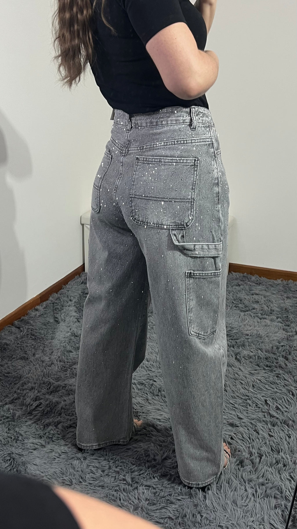 Jeans Way Balloon strass