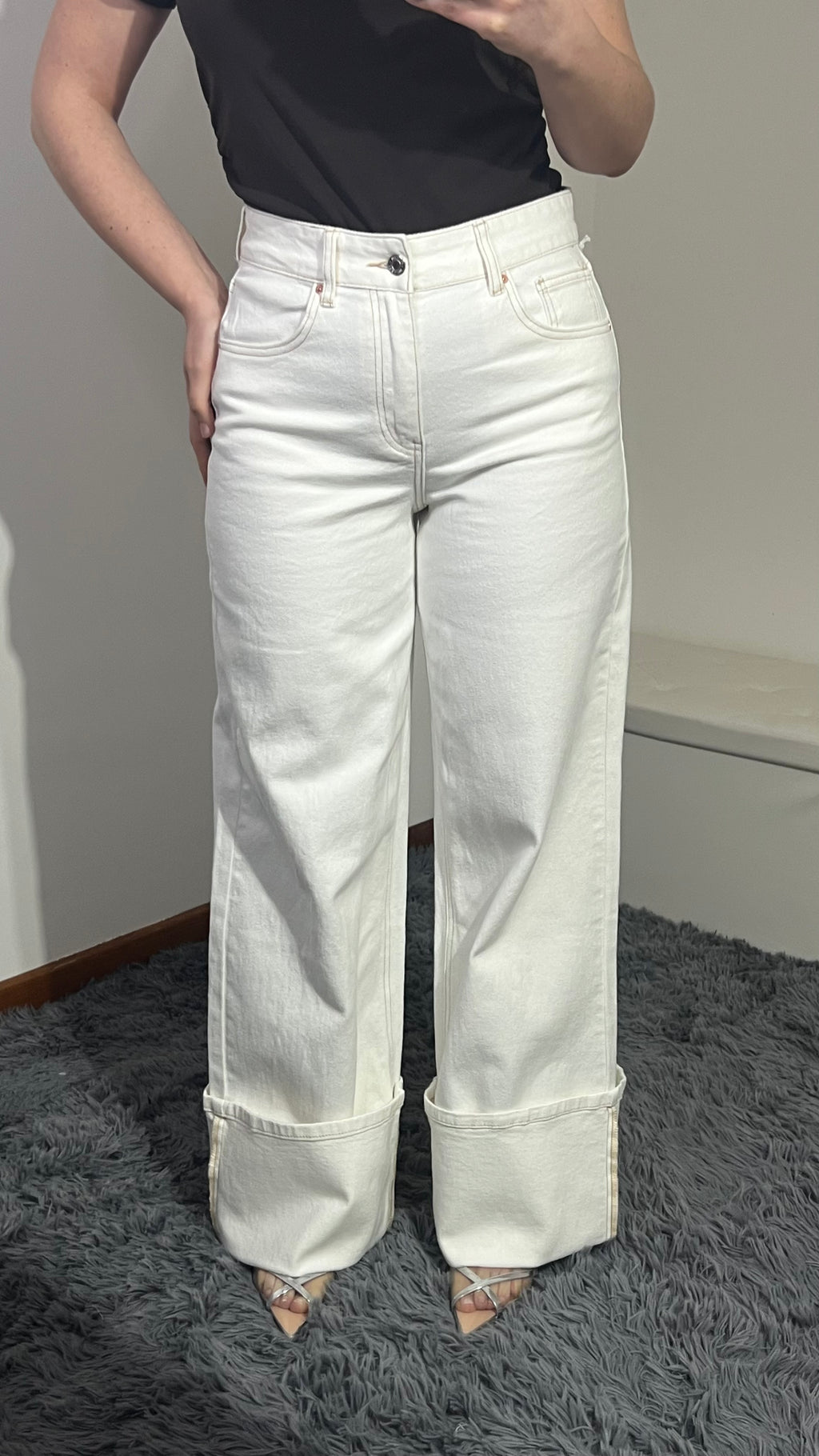 Jeans Clarissa con pieghe