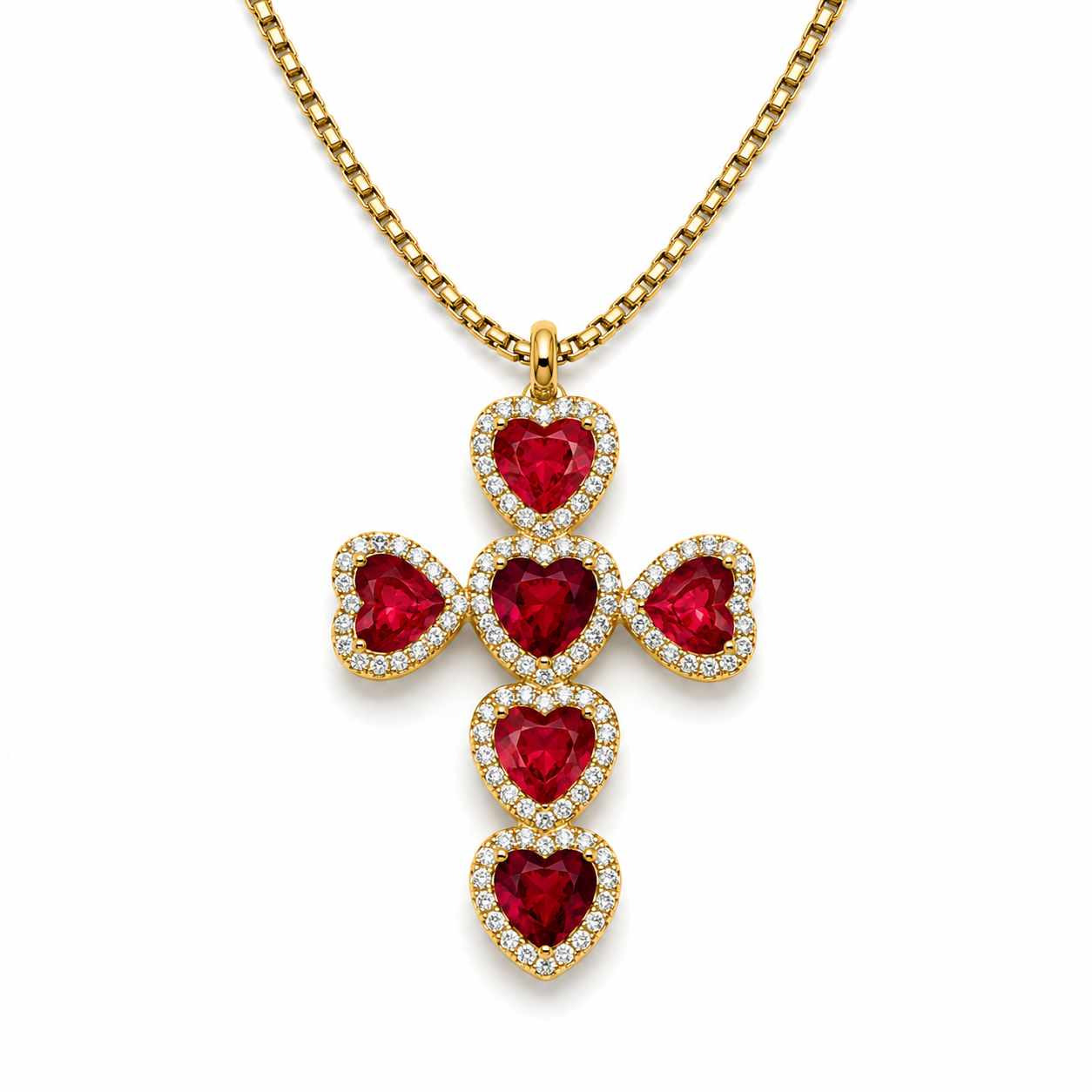 Collana Heart Cross