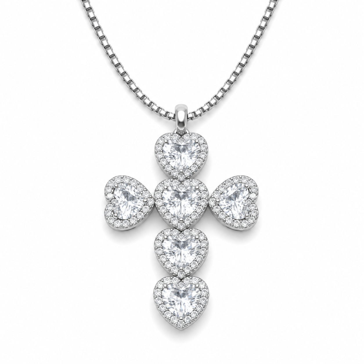 Collana Heart Cross