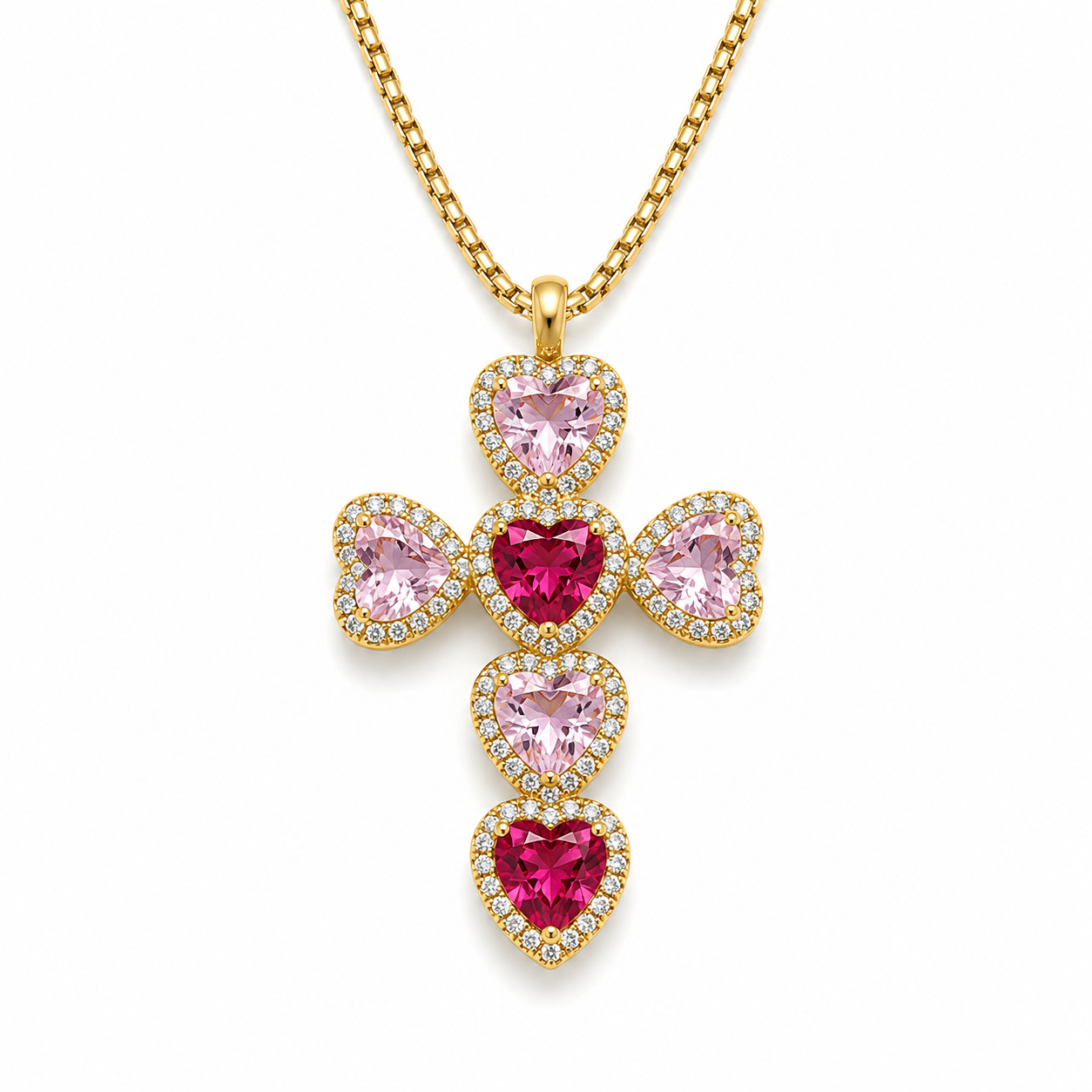 Collana Heart Cross