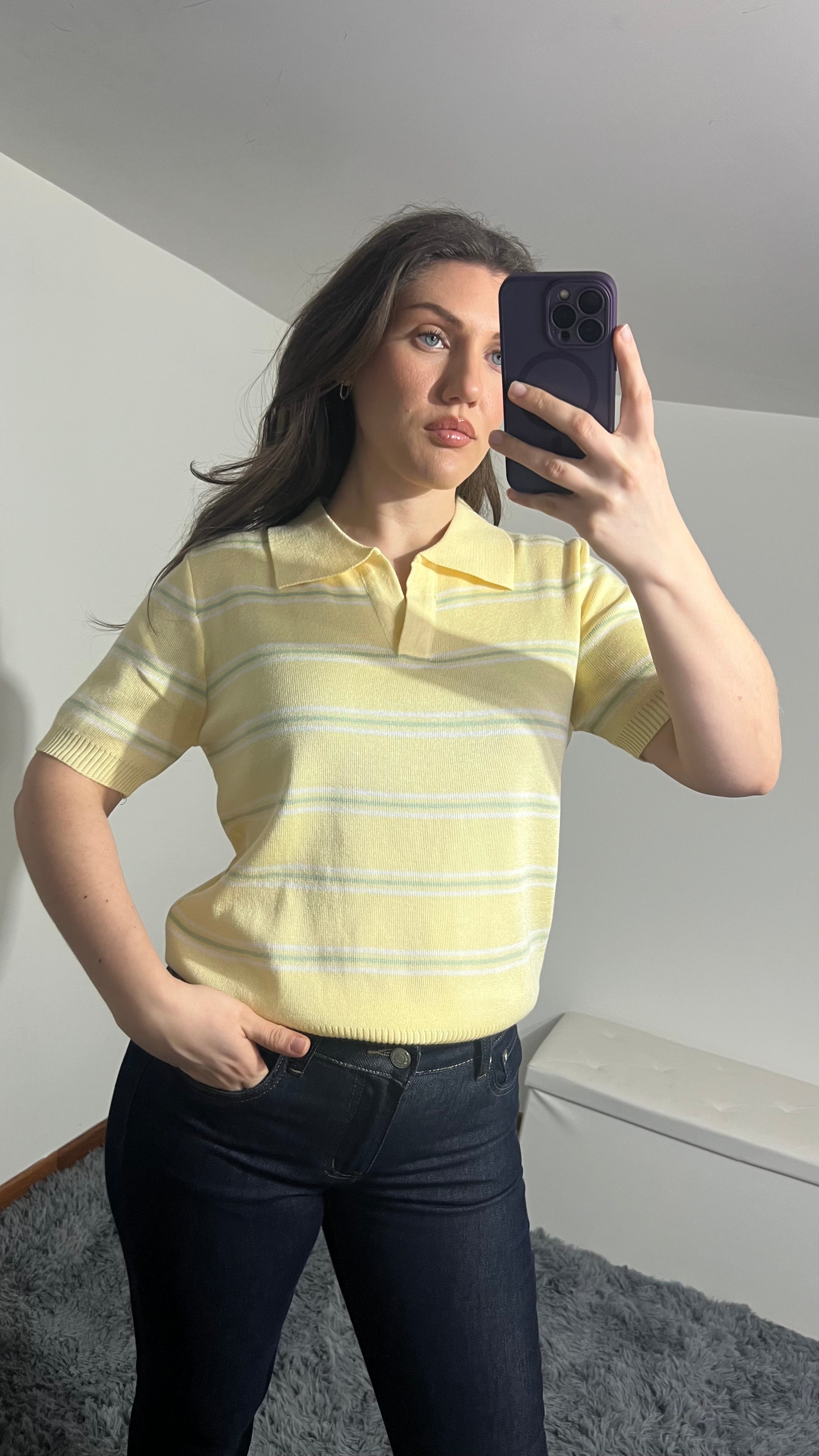 Polo Katrine in maglia a righe