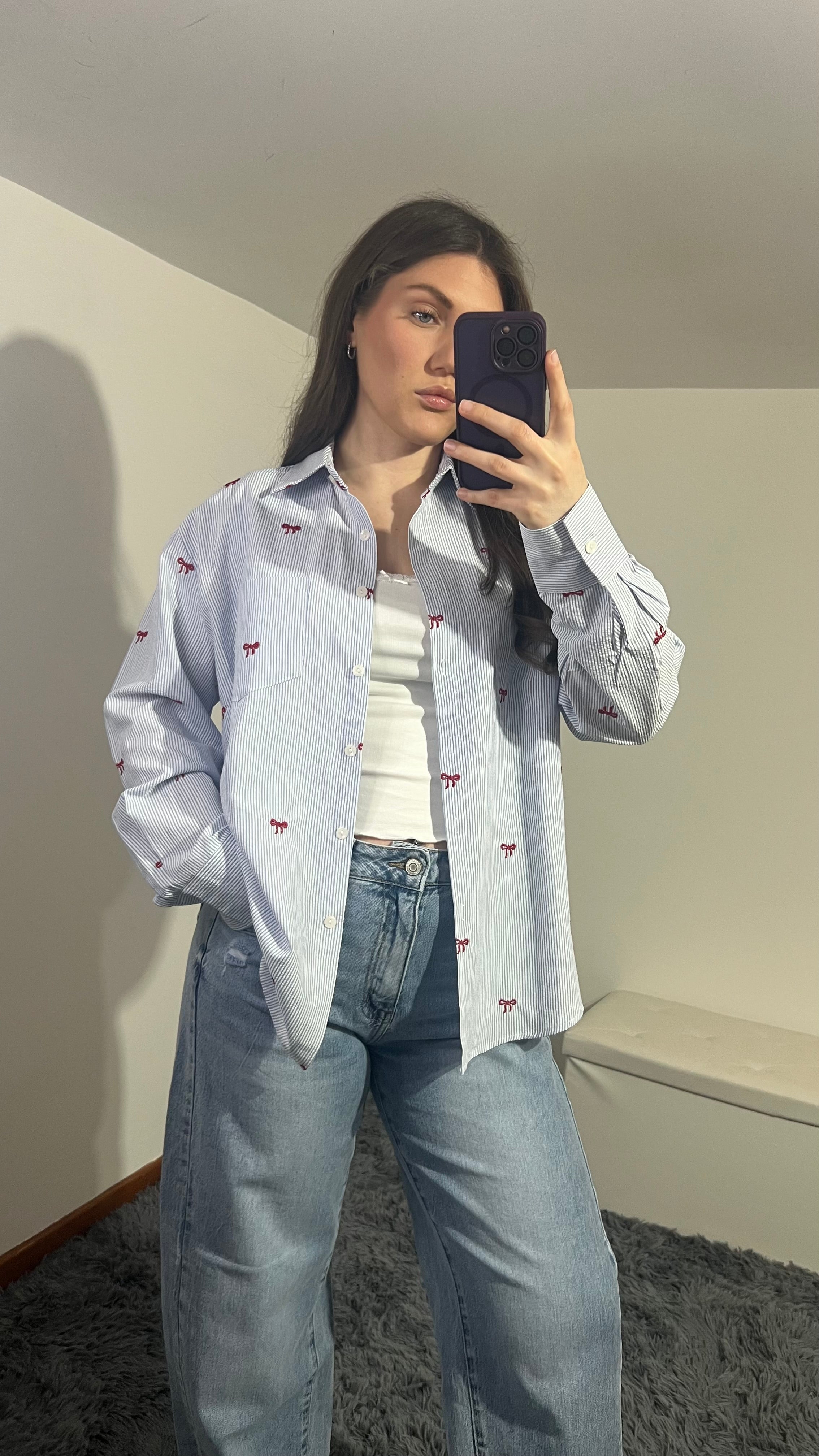 Camicia fiocchetti rossi