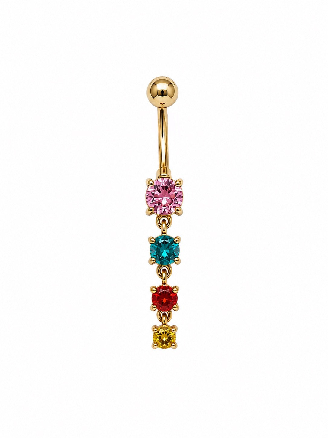 Piercing Ombelico Crystal Cascade