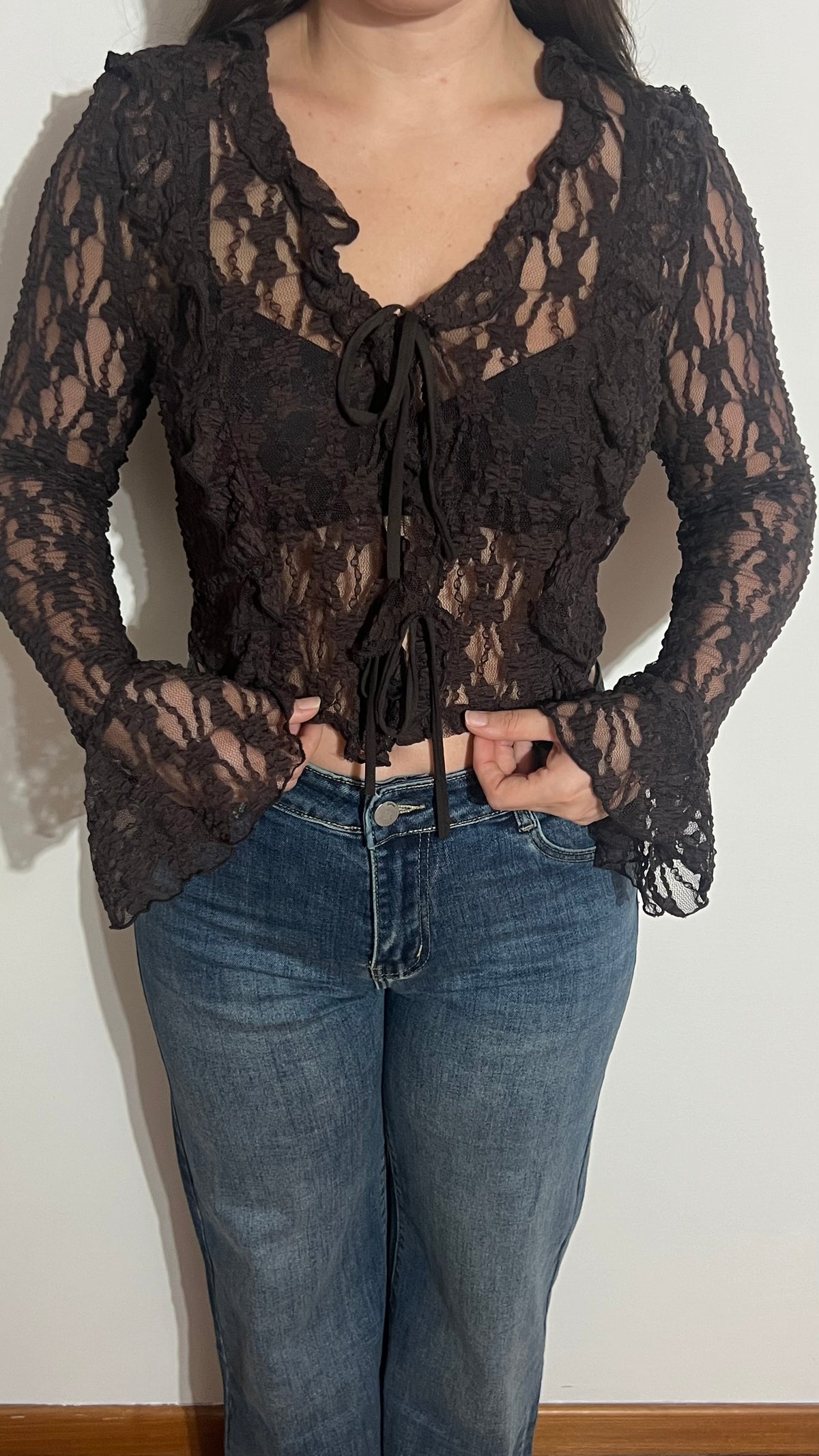 Maglia Mirabelle in pizzo