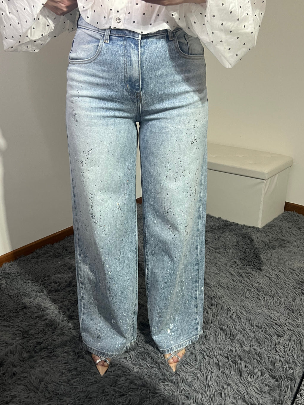 Jeans Elsa con strass