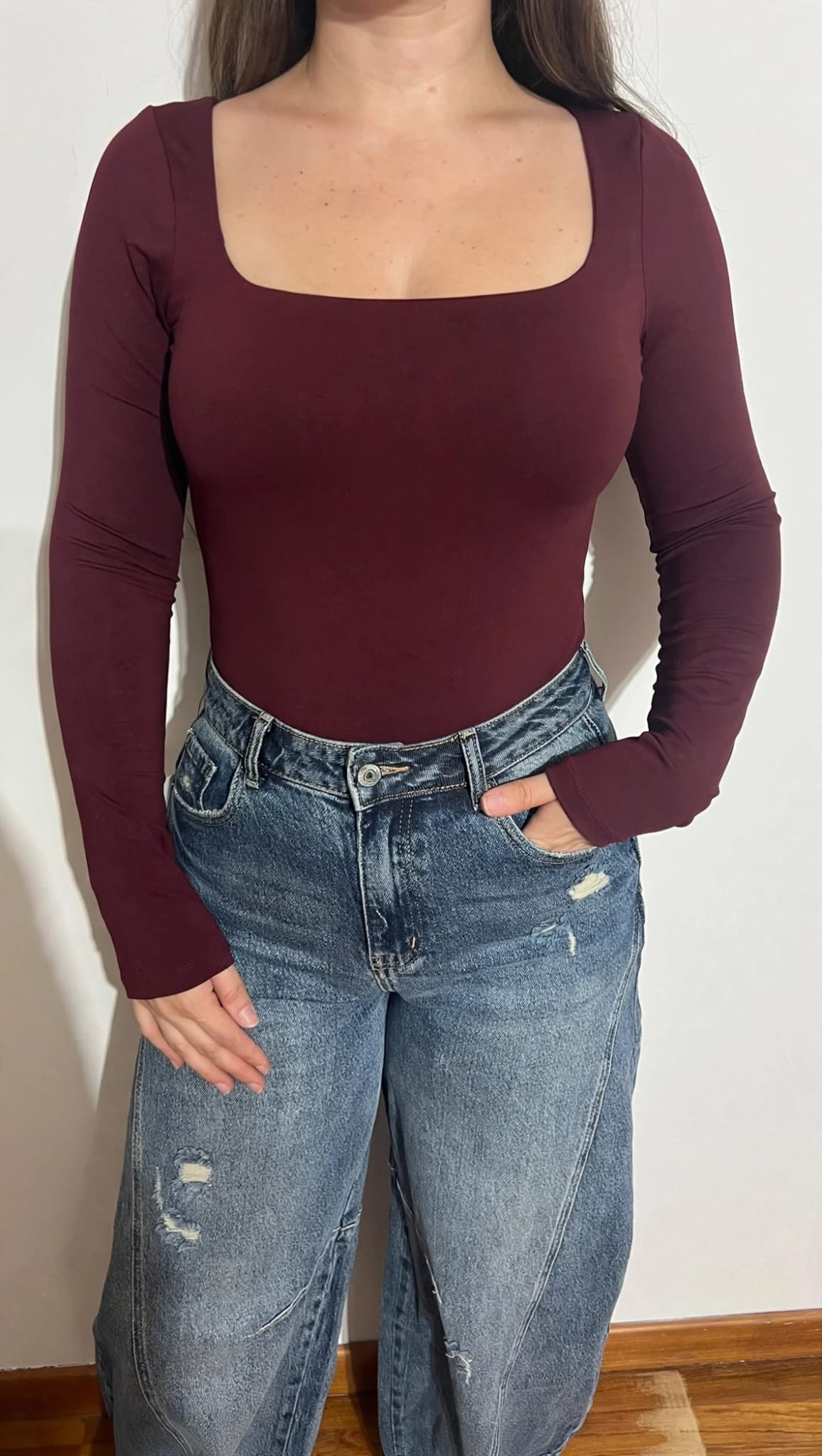 Body scollo quadrato