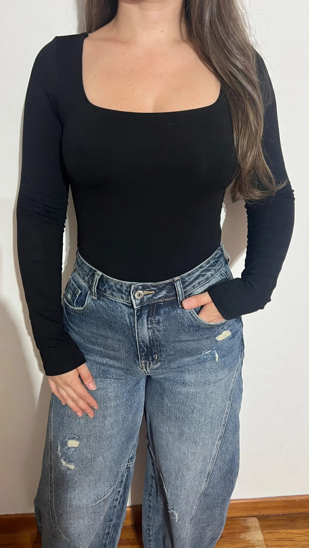 Body scollo quadrato