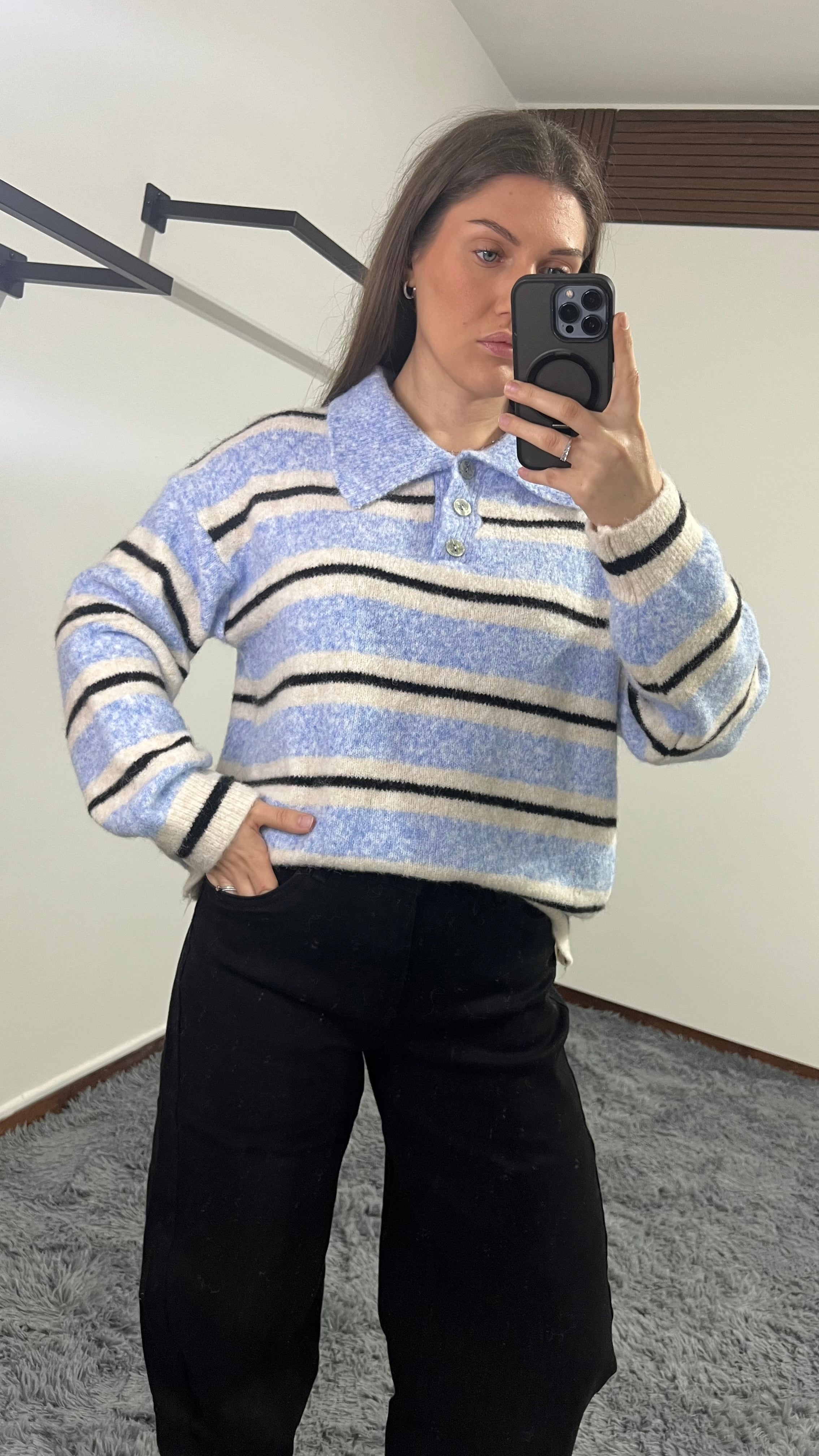 Maglione Perla azzurro