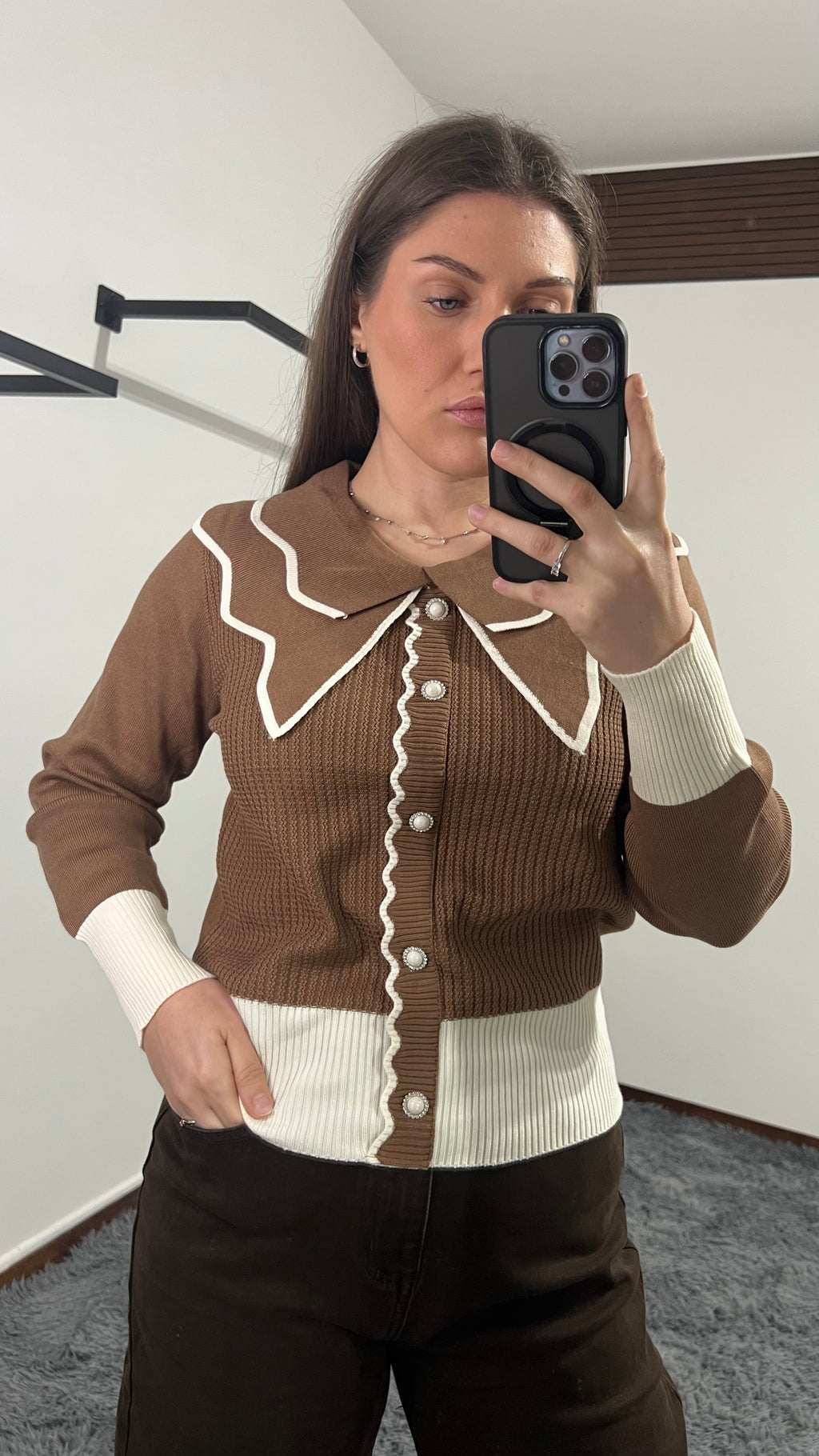 Maglione a cardigan Margot