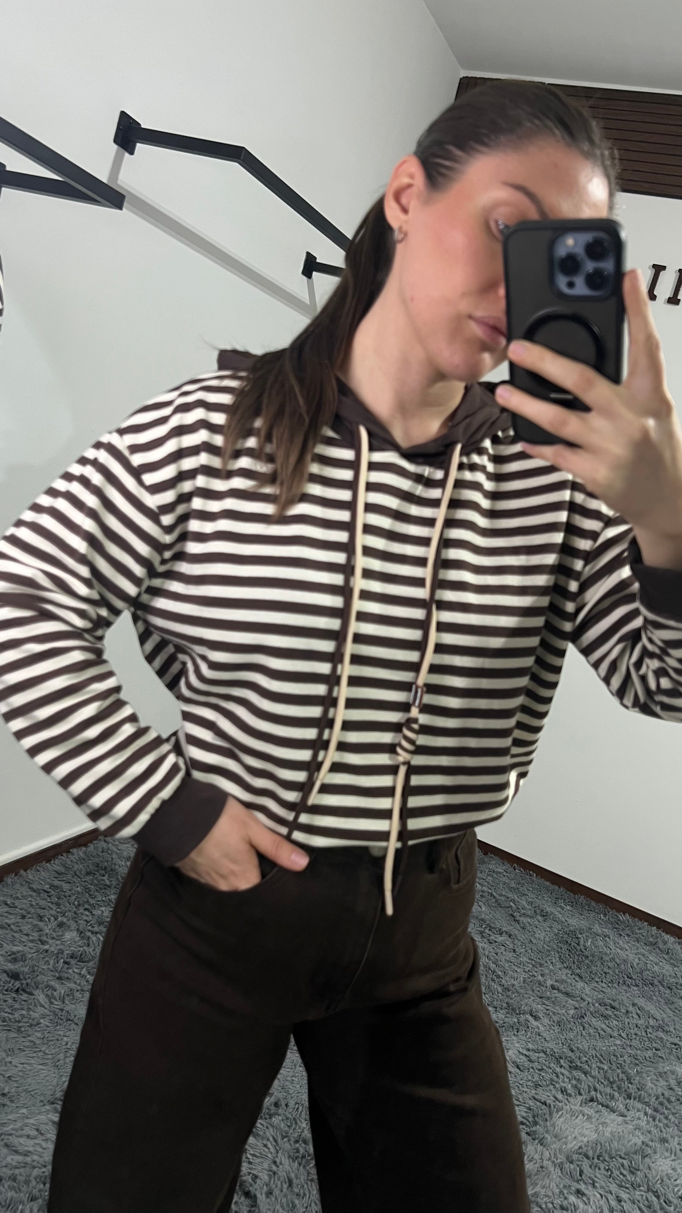 Maglia Sweet con cappuccio