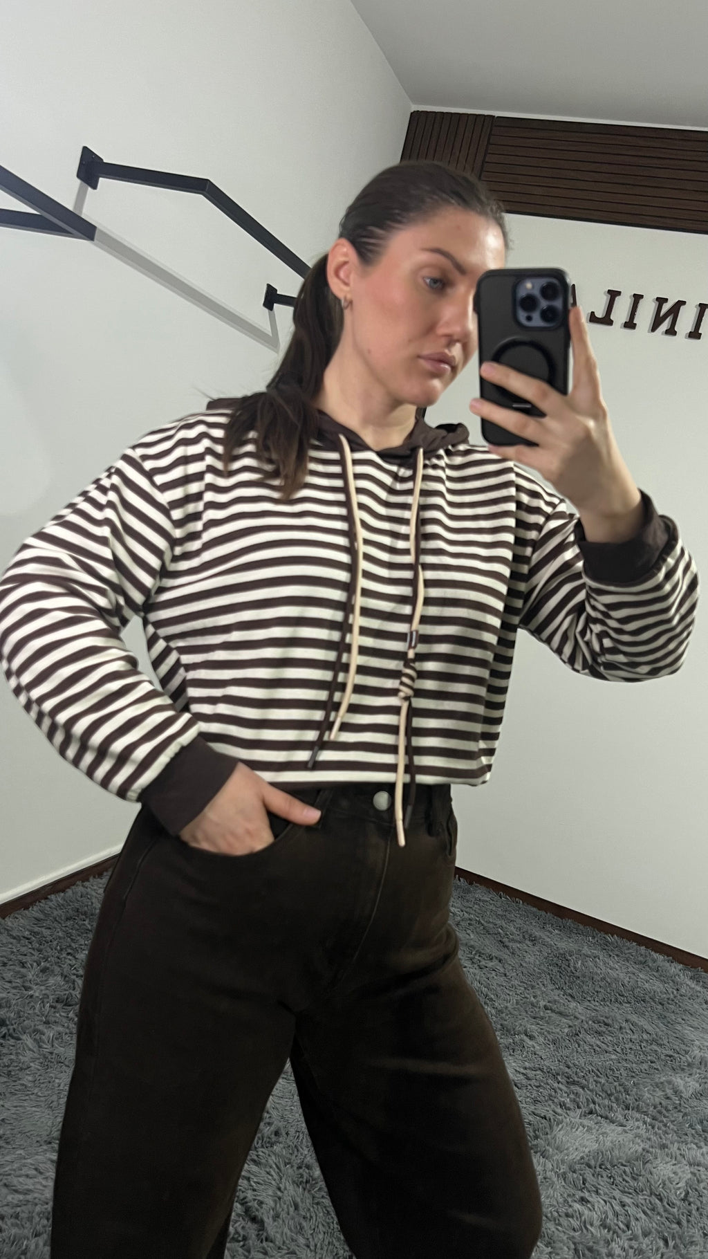 Maglia Sweet con cappuccio