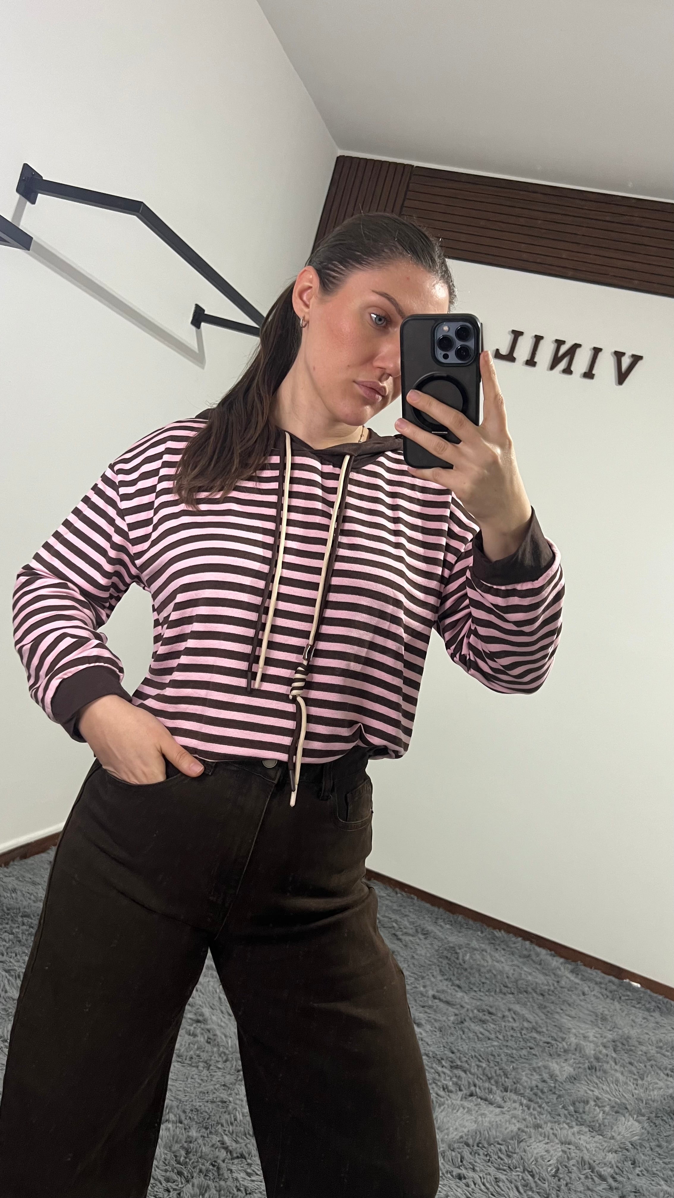 Maglia Sweet con cappuccio